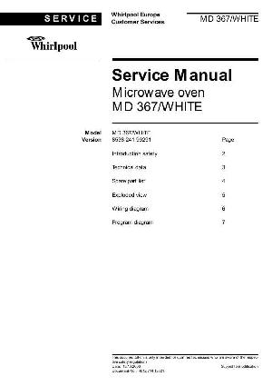 Сервисная инструкция Whirlpool MD-367 ― Manual-Shop.ru