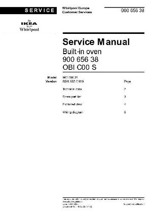 Сервисная инструкция Whirlpool OBI-C00 ― Manual-Shop.ru