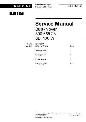 Сервисная инструкция Whirlpool SBI-100W ― Manual-Shop.ru