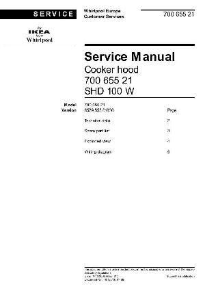 Сервисная инструкция Whirlpool SHD-100D ― Manual-Shop.ru