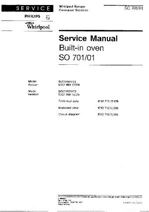 Сервисная инструкция Whirlpool SO-701 ― Manual-Shop.ru
