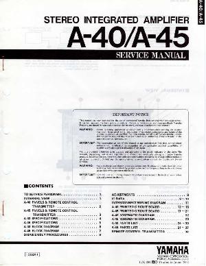 Service manual Yamaha A-40, A-45 ― Manual-Shop.ru