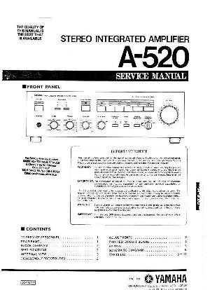Service manual Yamaha A-520 ― Manual-Shop.ru