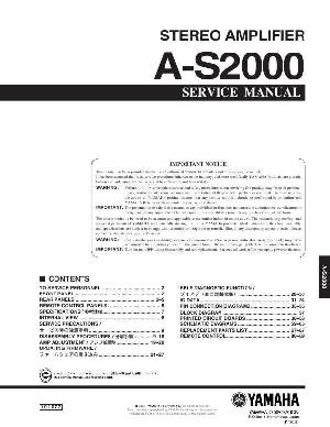 Service manual Yamaha A-S2000 ― Manual-Shop.ru
