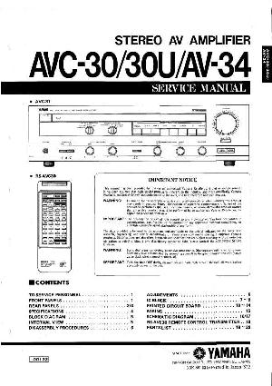 Service manual Yamaha AV-34, AVC-30, AVC-30U ― Manual-Shop.ru