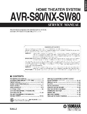 Service manual Yamaha AVX-S80 ― Manual-Shop.ru