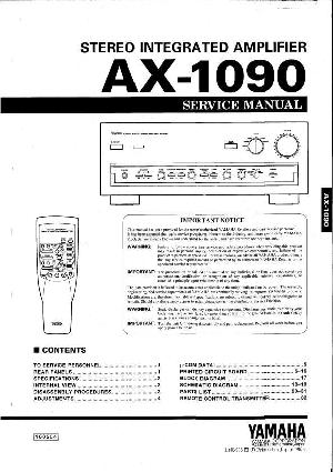 Сервисная инструкция Yamaha AX-1090 ― Manual-Shop.ru