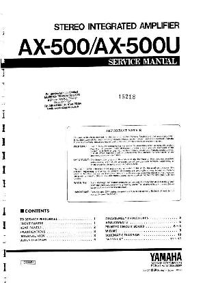 Service manual Yamaha AX-500, AX-500U ― Manual-Shop.ru