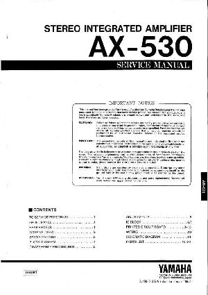 Service manual Yamaha AX-530 ― Manual-Shop.ru