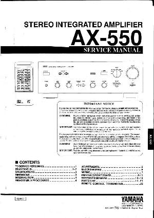 Service manual Yamaha AX-550 ― Manual-Shop.ru