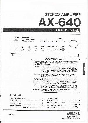 Service manual Yamaha AX-640 ― Manual-Shop.ru