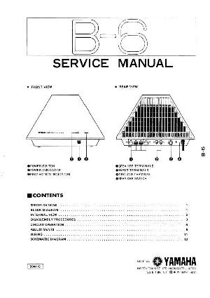 Service manual Yamaha B-6 ― Manual-Shop.ru