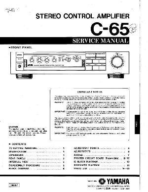 Сервисная инструкция Yamaha C-65 ― Manual-Shop.ru