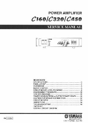 Сервисная инструкция Yamaha C160, C320, C450 ― Manual-Shop.ru