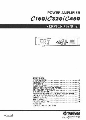 Сервисная инструкция Yamaha C160, C320, C450 ― Manual-Shop.ru