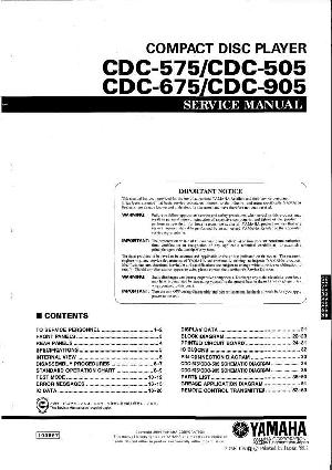 Сервисная инструкция Yamaha CDC-505, CDC-575, CDC-675, CDC-905 ― Manual-Shop.ru