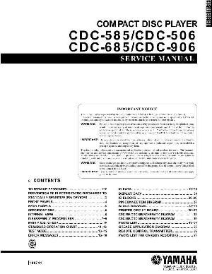 Сервисная инструкция Yamaha CDC-506, CDC-585 ― Manual-Shop.ru