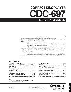 Сервисная инструкция Yamaha CDC-697 ― Manual-Shop.ru