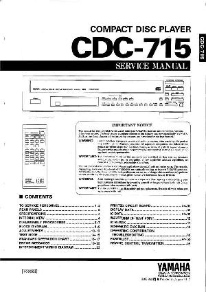 Сервисная инструкция Yamaha CDC-715 ― Manual-Shop.ru