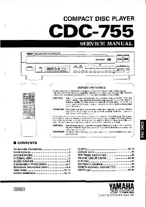 Сервисная инструкция Yamaha CDC-755 ― Manual-Shop.ru