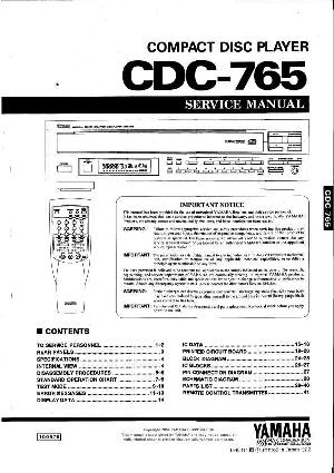Сервисная инструкция Yamaha CDC-765 ― Manual-Shop.ru