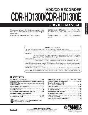 Сервисная инструкция Yamaha CDR-HD1300, CDR-HD1300E ― Manual-Shop.ru
