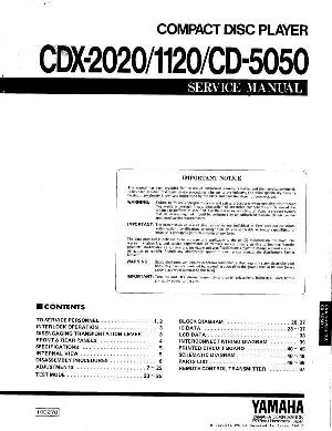 Сервисная инструкция Yamaha CDX-1120, CDX-2020 ― Manual-Shop.ru