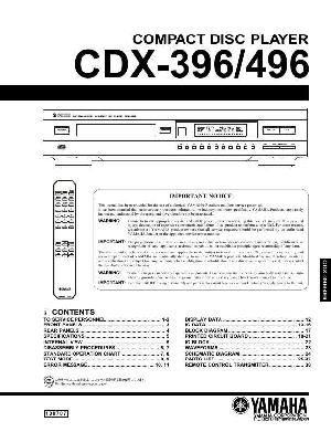 Service manual Yamaha CDX-396 ― Manual-Shop.ru