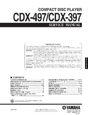 Сервисная инструкция Yamaha CDX-397, CDX-497 ― Manual-Shop.ru