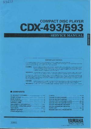 Сервисная инструкция Yamaha CDX-493, CDX-593 ― Manual-Shop.ru