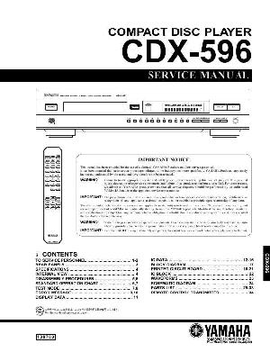 Сервисная инструкция Yamaha CDX-596 ― Manual-Shop.ru