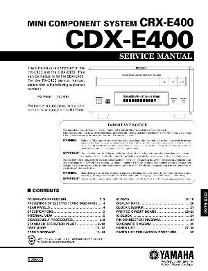 Сервисная инструкция Yamaha CDX-E400  ― Manual-Shop.ru