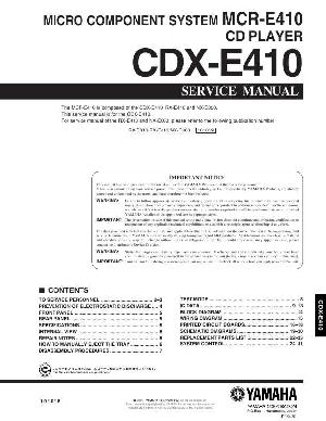 Сервисная инструкция Yamaha CDX-E410 ― Manual-Shop.ru