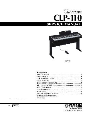 Сервисная инструкция Yamaha CLP-110  ― Manual-Shop.ru