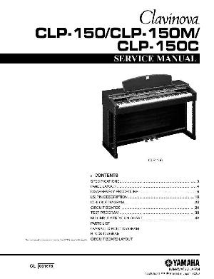 Сервисная инструкция Yamaha CLP-150, CLP-150M, CLP-150C  ― Manual-Shop.ru