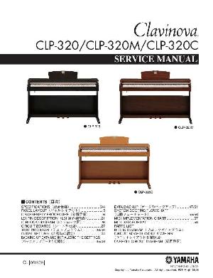 Сервисная инструкция Yamaha CLP-320б CLP-320C, CLP-320M ― Manual-Shop.ru