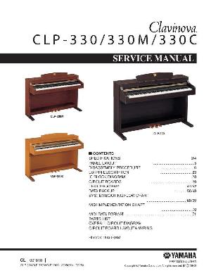 Сервисная инструкция Yamaha CLP-330, CLP-330C, CLP-330M ― Manual-Shop.ru