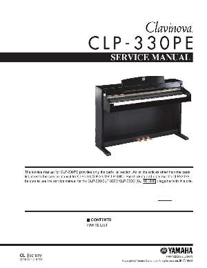 Сервисная инструкция Yamaha CLP-330PE PARTS ― Manual-Shop.ru