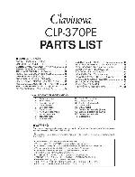 Сервисная инструкция Yamaha CLP-370PE PARTS