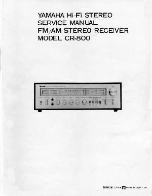 Сервисная инструкция Yamaha CR-800 ― Manual-Shop.ru