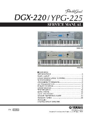 Сервисная инструкция Yamaha DGX-220, YPG-225 ― Manual-Shop.ru