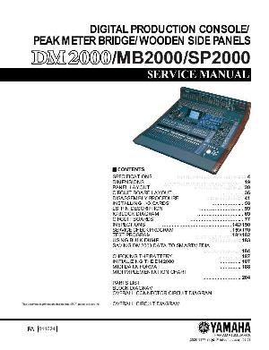 Сервисная инструкция Yamaha DM2000, MB2000, SP2000 ― Manual-Shop.ru