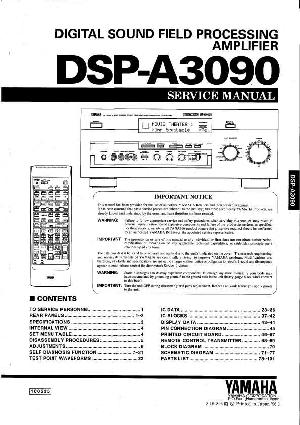 Сервисная инструкция Yamaha DSP-A3090 ― Manual-Shop.ru