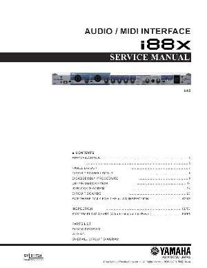 Сервисная инструкция Yamaha I88X ― Manual-Shop.ru