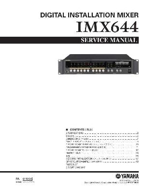 Service manual Yamaha IMX644 ― Manual-Shop.ru