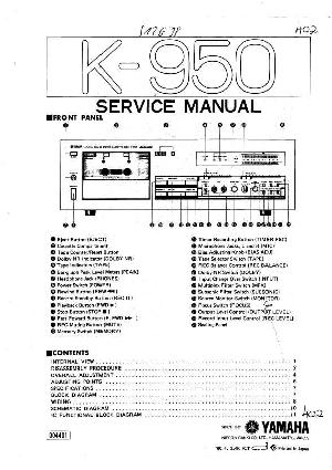 Сервисная инструкция Yamaha K-950 ― Manual-Shop.ru
