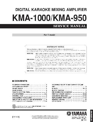 Сервисная инструкция Yamaha KMA-950, KMA-1000 ― Manual-Shop.ru