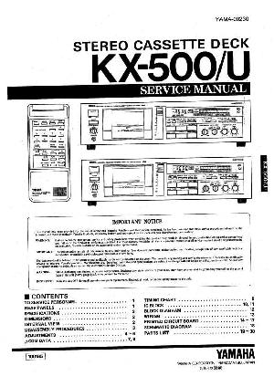 Сервисная инструкция Yamaha KX-500U ― Manual-Shop.ru