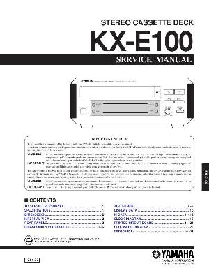 Сервисная инструкция Yamaha KX-E100  ― Manual-Shop.ru