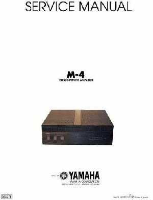 Сервисная инструкция Yamaha M-4 ― Manual-Shop.ru